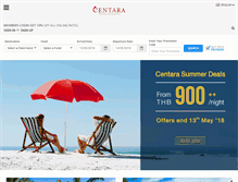 Tablet Screenshot of centarahotelsresorts.com